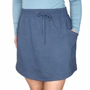 Athleta Drawstring Knit Skirt - Blue